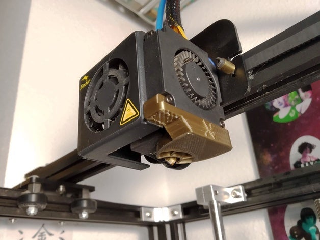 ender 5 cooling duct 3d printer parts fan 3D print model - Mito3D