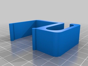 tv-table-cable-clip organization customized 3d print model - Mito3D