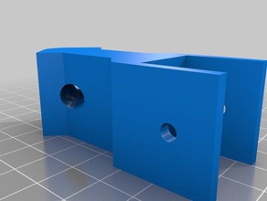 parametrische anycubic kossel-Wand-Klammer 2020 3d Drucker Zubehör extrusion Klammer customizer kossel ridgid stablizer 3d print model - Mito3D