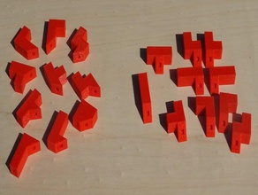 solide 35 ominoes Löcher Rätsel 3d print model - Mito3D