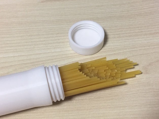 pasta caso los contenedores cocina de espaguetis 3D print model - Mito3D