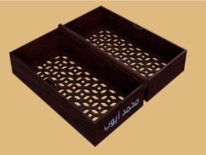 boîte de motifs islamiques sans nom décor la décoration islamique islamicbox magnétique 3d print model - Mito3D