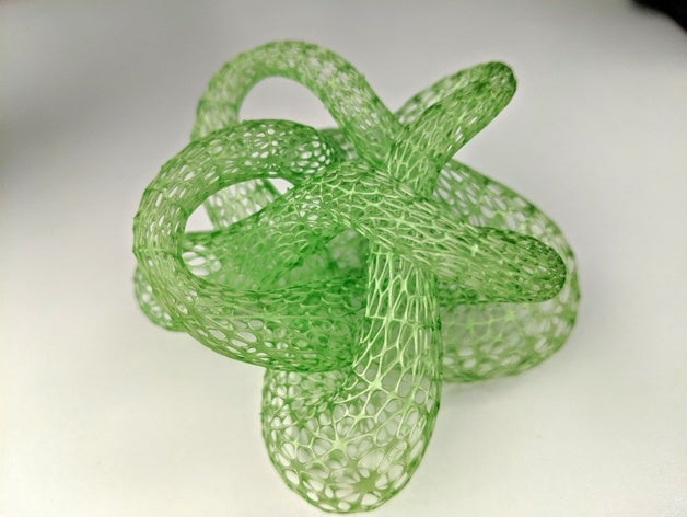 örgülü düğüm matematik sanatı 3D print model - Mito3D