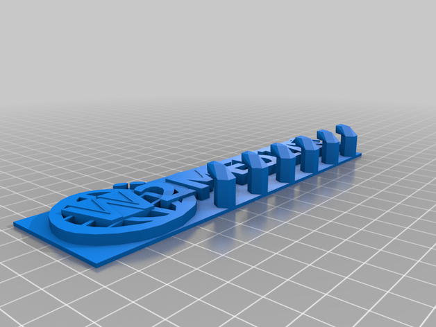 w2media wall key holder 3D print model - Mito3D