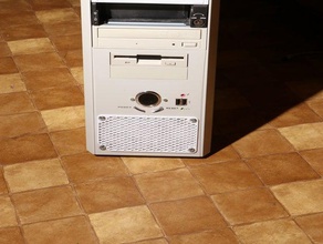 pc case air intake filter box 80 140mm computer 3d print model - Mito3D