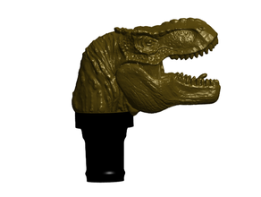 t-rex topper 7 cane walking hiking sticks dino dinosaur pole trex t rex stick 3d print model - Mito3D