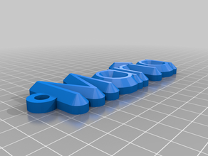 meine maßgeschneiderte Namen Schlüsselanhänger - Organisation kundengebundene 3d print model - Mito3D