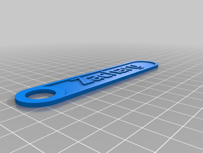 zachary keychains customized 3d print model - Mito3D