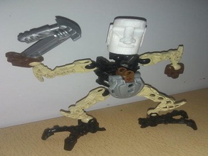 boneheads dooheads voodoo ilha cabeça bionicle brinquedos de construção máscara moai 3d print model - Mito3D