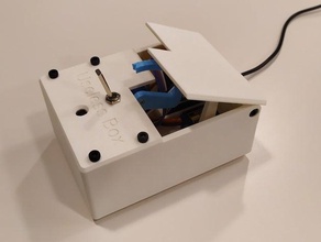 smart useless box esp8266 gesture sensor mechanical toys apds9660 machine wemos d1 mini 3d print model - Mito3D