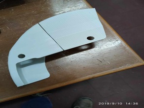bouclier de disque frein-honda xr 400 pièces honda moto 3d print model - Mito3D