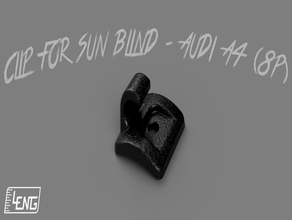 clipe do sol cega - audi a4 8p a indústria automotiva complemento de carro 3d print model - Mito3D