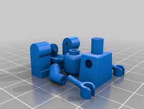 intertravamento de tijolo sistema idéias, não lego brinquedos construção compatível minifig 3d print model - Mito3D