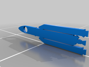 portachiavi ariane 5 art ariane5 chiave il razzimodellismo razzo meccanica 3d print model - Mito3D