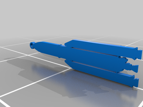 ariane 5 v2 Anahtarlık sanat anahtar model roket 3d print model - Mito3D