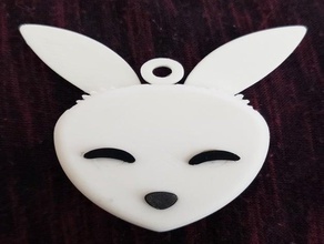 mechanical bunny pendant jewelry gears necklace 3d print model - Mito3D