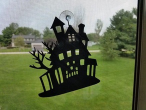 haunted house decor halloween decoration 3d print model - Mito3D