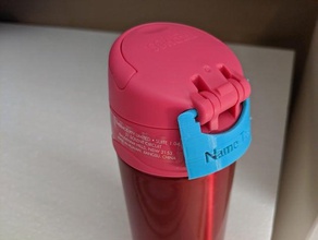 termo funtainer 12 oz botella de 355ml nombre la etiqueta cocina y comedor con su etiquetas identificación 3d print model - Mito3D