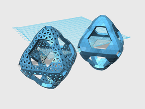 convexoctahedral10v 1 2 3 4 11 12 55 56 57 58 59 65 Mathe-Kunst konvex dome geodätische achtkantig sphere 3d print model - Mito3D