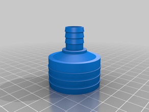 my customized hose connector - customizer 12 mm 36 diy 3d print model - Mito3D