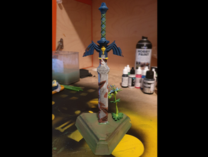 breath wild - master sword statue props calamity collectors edition flower ganon ganondorf legend link nintendo silent princess zelda 3d print model - Mito3D