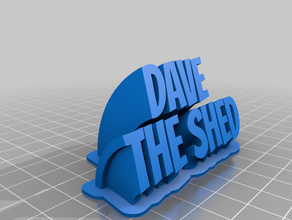 dave office customized 3d print model - Mito3D