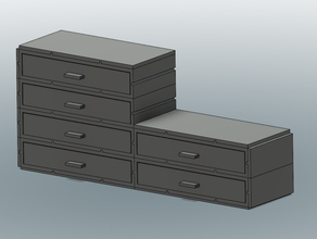 modulare Schreibtisch-Regal 3d-drucken desktop modular Regal 3d print model - Mito3D