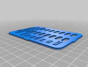 my customized slider task reminder v2 am pm household 3d print model - Mito3D