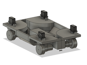 l'avanzamento del lavoro finito prototipo rc rover singola ruota lasciate vagare lo sguardo r c i veicoli auto robot 3d print model - Mito3D