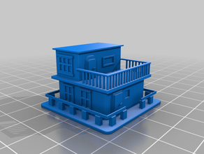 g+1 modello di casa decorativi edifici e strutture 3dmodel decorativo titolare arredamento per la balcone housemodel 1 ° piano al 3d print model - Mito3D