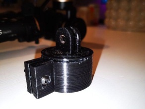 adapter feiyutech-gopro 3-way grip - arm tripodgopro actioncams Kamera feiyu-tech feiyutech g5 feiyu gimbal gopro Stativ montieren 3d print model - Mito3D