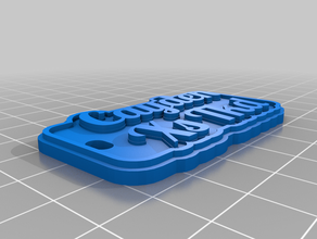 cayden green white keychains customized 3d print model - Mito3D