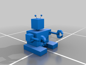 genérico cuberobot esculturas robô sci-fi gratuito scifi 3d print model - Mito3D