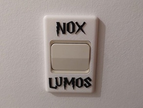 lumos nox marco interruptor simon 75 décor harry potter poudlard 3d print model - Mito3D