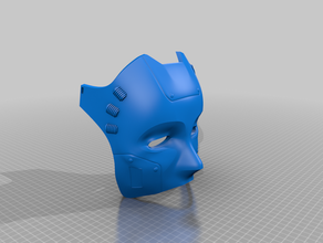 android-Maske Requisiten android cyberpunk Maske 3d print model - Mito3D