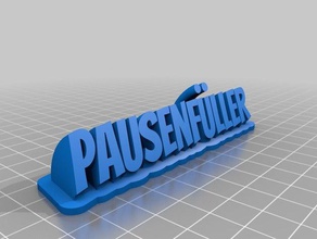 pausenf ller office customized 3d print model - Mito3D