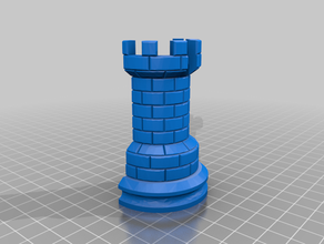 rook wall hook chess cable mount mounted 3d print model - Mito3D