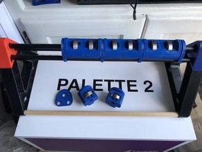 mozaik makara tutucu rulo parantez palette2 3d yazıcı aksesuarları 3d print model - Mito3D