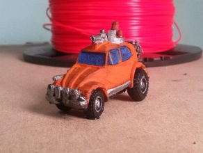 thunder road beetle spinning wheels toys & games cars gaslands mad max 3d print model - Mito3D