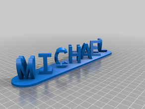 michael linda signs & logos customized 3d print model - Mito3D