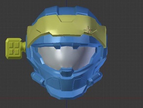 halo reach - cqc capacete até a armadura anexos traje 3d print model - Mito3D