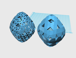 convexoctahedral7v 1 3 8 9 28 29 30 35 36 matematica arte convesso cupola geodetica ottaedrica sfera 3d print model - Mito3D