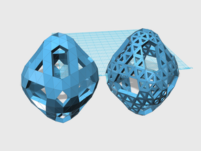 convexoctahedral7v 1 8 9 28 29 35 36 Mathe-Kunst konvex dome geodätische achtkantig sphere 3d print model - Mito3D