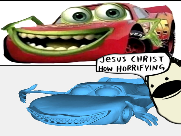 mike kachowski giocattolo & accessori di gioco auto dank memi disney pixar orrore umorismo un fulmine saetta mcqueen meme wazowski wazowsk i mostri monsters inc ciondolo la 3D print model - Mito3D