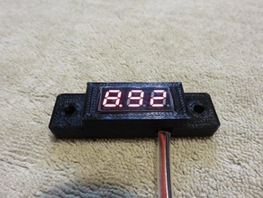 panel mount konut geekcreit mini dijital voltmetreyi elektronik metre montajı 3d print model - Mito3D