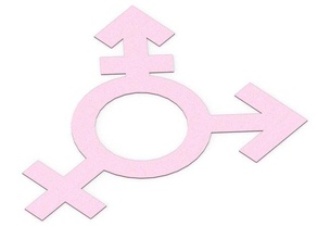 extra dünne transgender-symbol Dekor 3d print model - Mito3D
