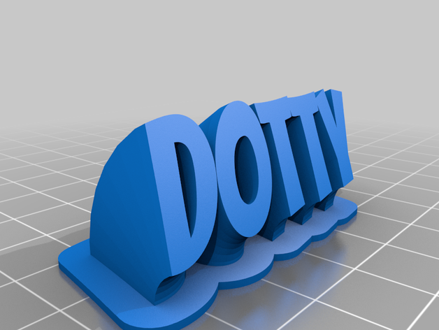 dotty office customized 3D print model - Mito3D