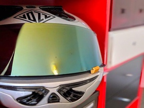 casco de la motocicleta visera del cuñas automoción 3d print model - Mito3D
