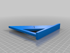 la velocidad de plaza herramientas el ángulo construcción gobernante square 3d print model - Mito3D