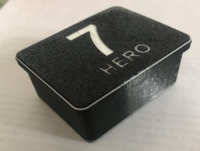 herói 7 caso câmera inferior go pro hero 4 5 tampa estojo de proteção topo 3d print model - Mito3D